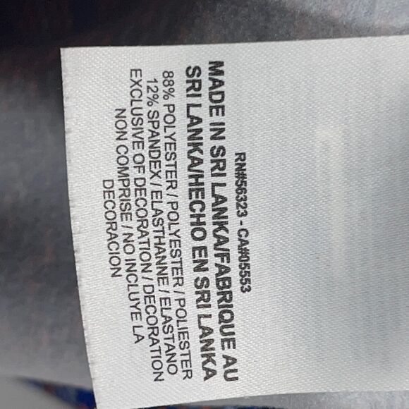 Nike Pro Dri-FIT Top Women Medium Blue Fair Isle‎ Print Long Sleeve Funnel Neck - Picture 7 of 10